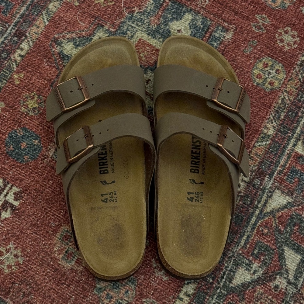 Birkenstock Arizona Birko-Flor Slide Sandals Brown
